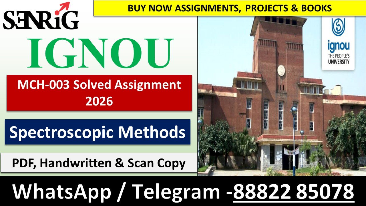 MCH-003 Solved Assignment 2026 (English Medium)