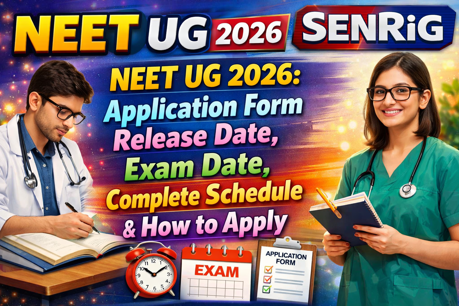 NEET UG 2026: Application Form Release Date, Exam Date