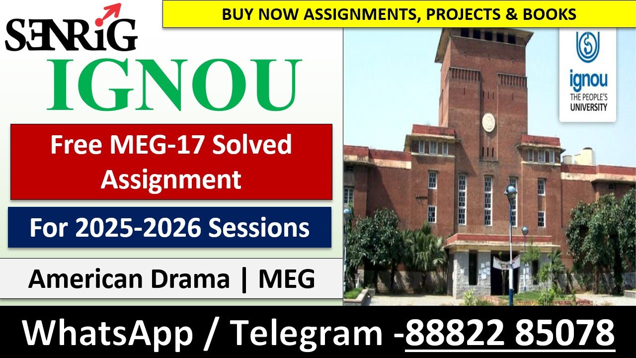 Free IGNOU MEG-17 Solved Assignment | For 2025-2026 Session
