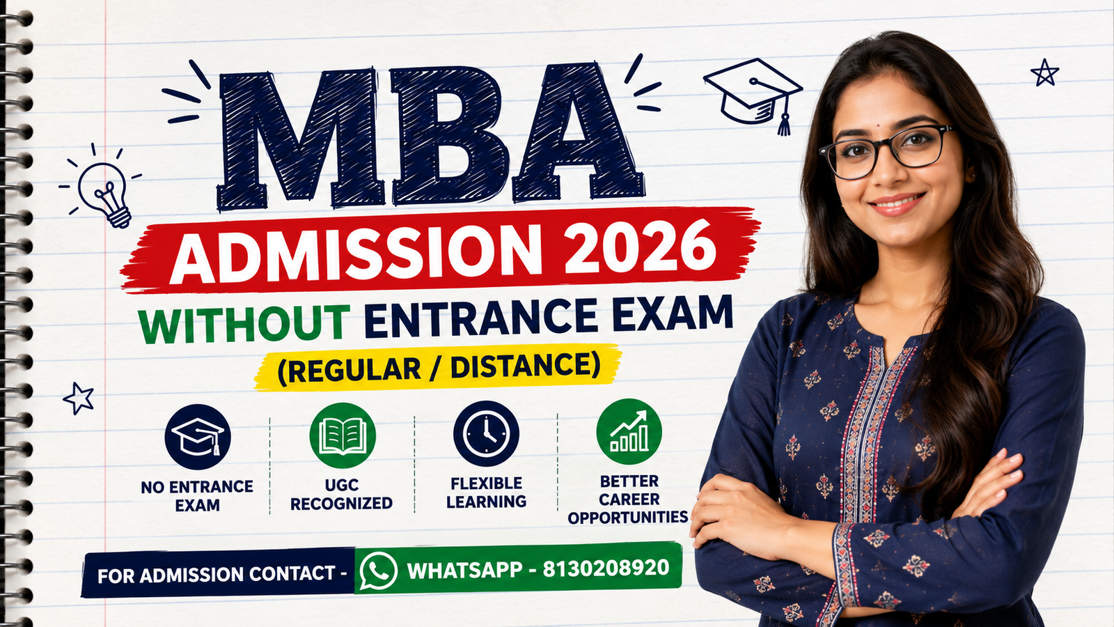 MBA Admission 2026 Without Entrance Exam (Regular/ Distance)